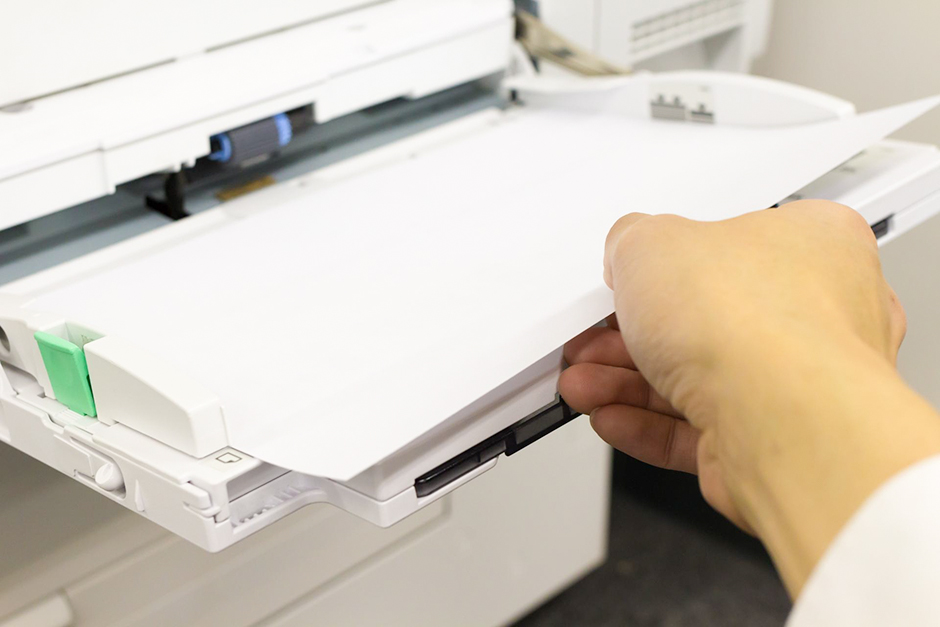 コピー機で印刷する